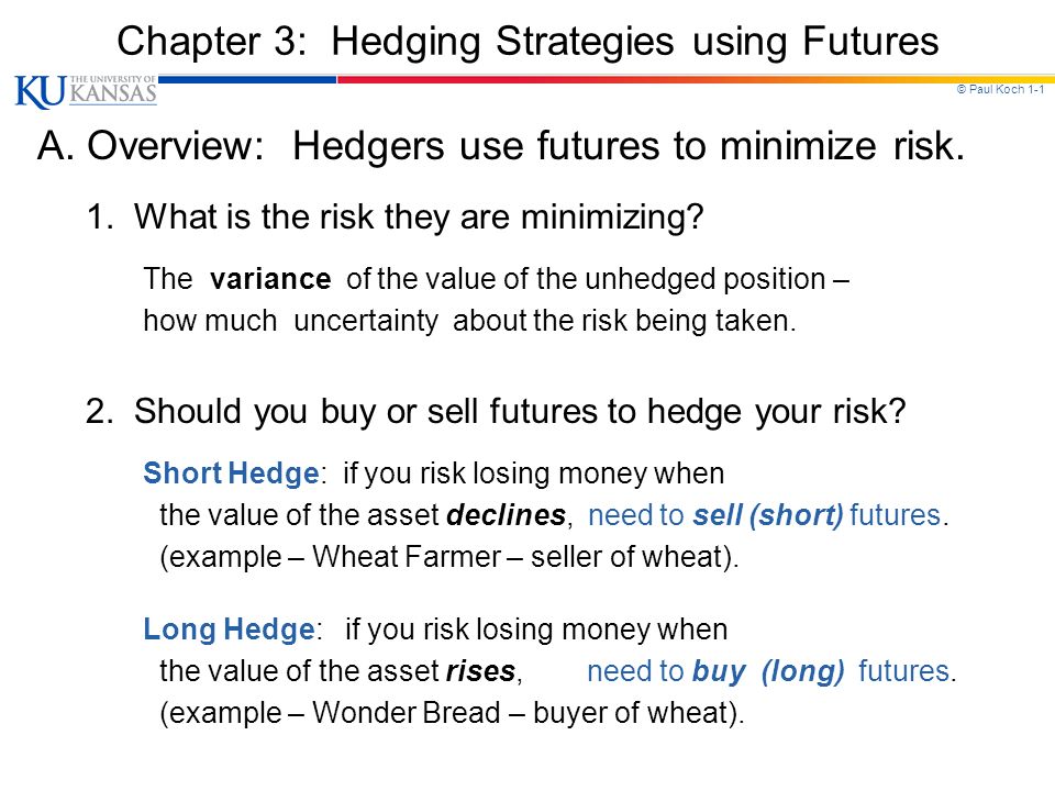 commodity trading hedging strategy